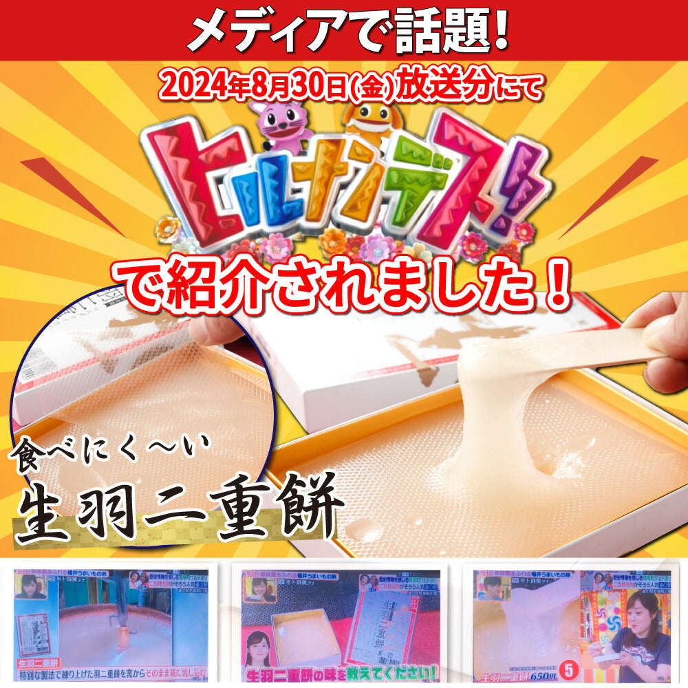 生羽二重餅 ノーマル 333g 羽二重餅 ヒルナンデスで紹介！